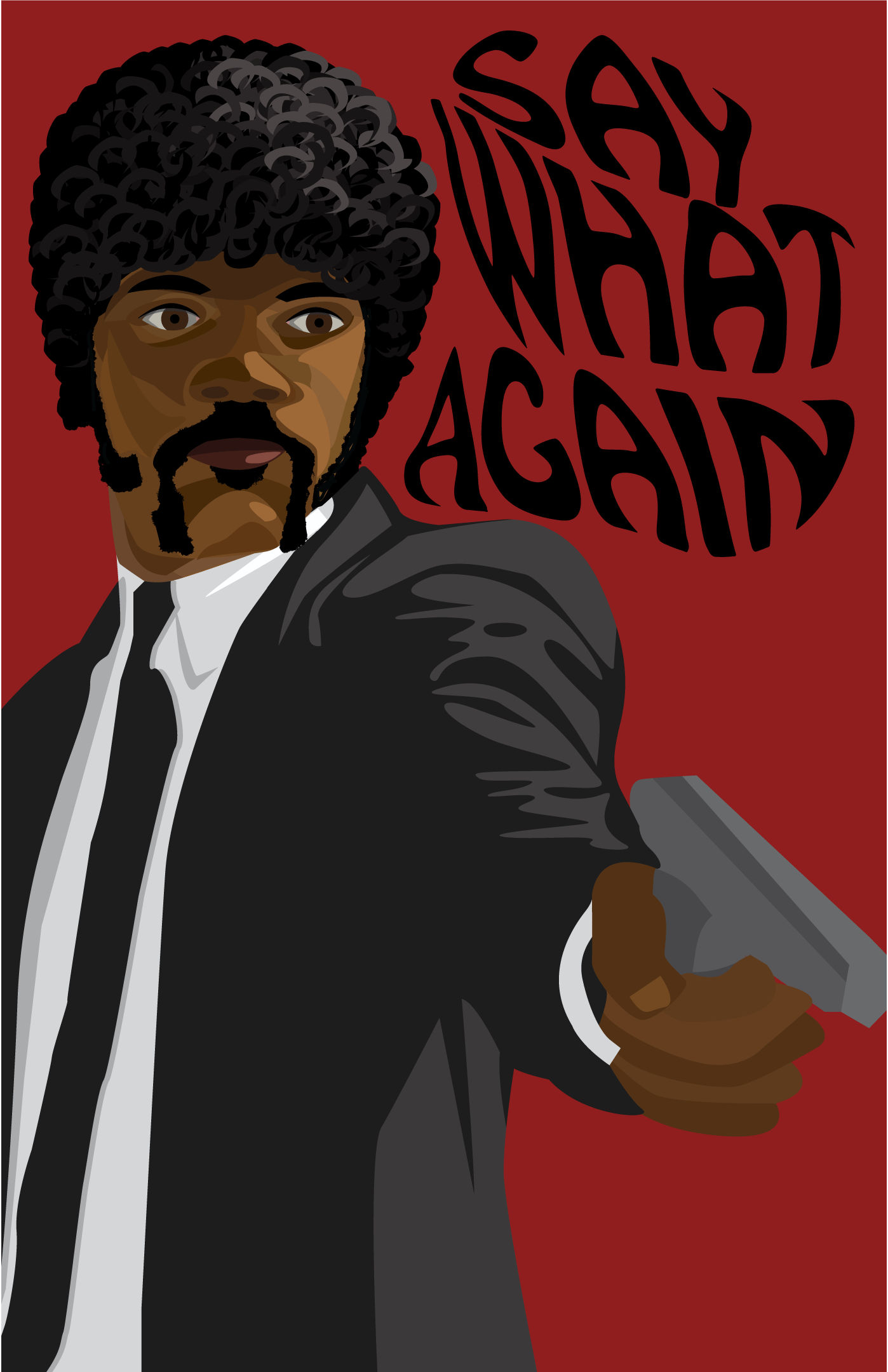 Samuel Jackson Pulp Fiction Graphic